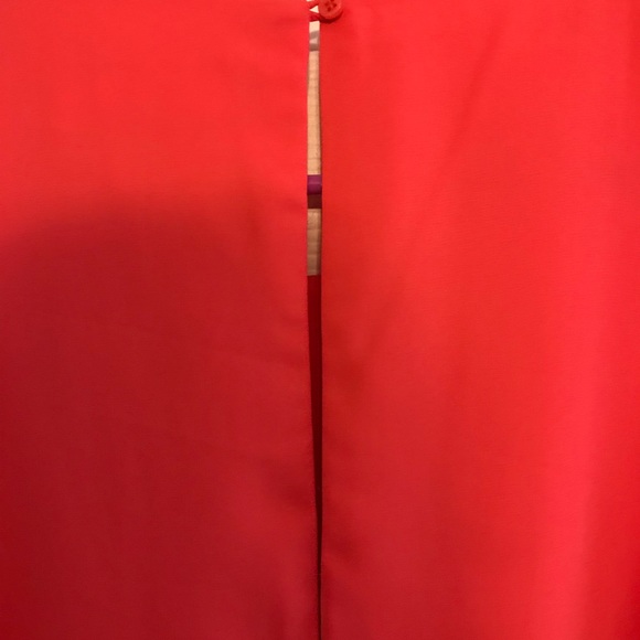 Coral Flowy Mini Dress - Picture 4 of 4